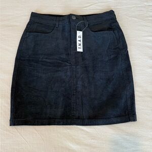 NWT Marfinno Black corduroy Mini Skirt